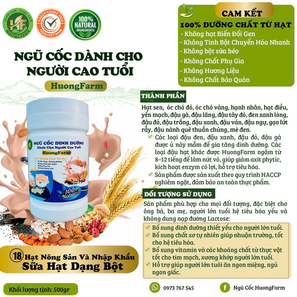 Ngũ cốc dành cho người cao tuổi – 500g/hũ