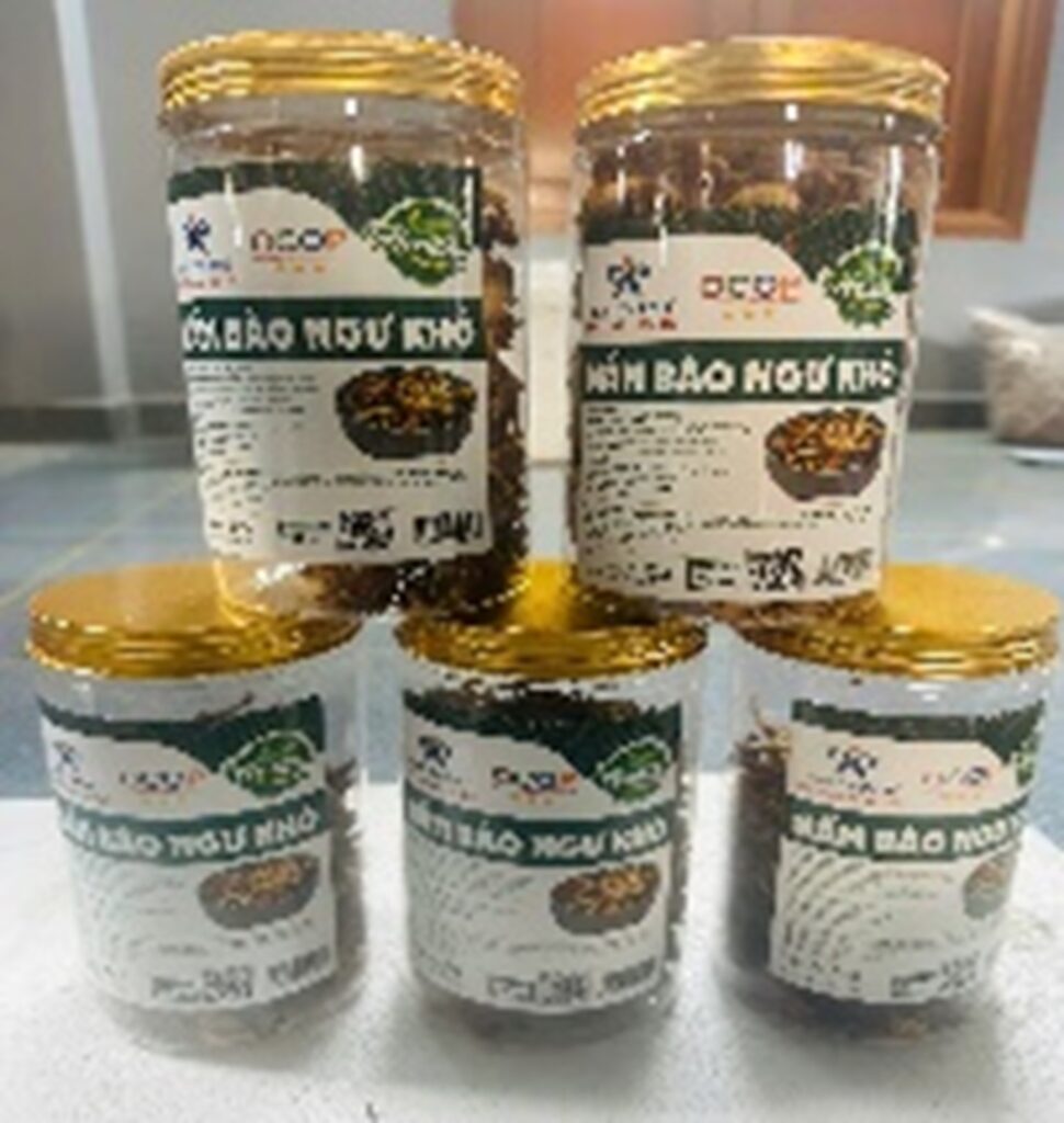 Nấm bào ngư khô – 100g/hũ HTX Kim Thanh