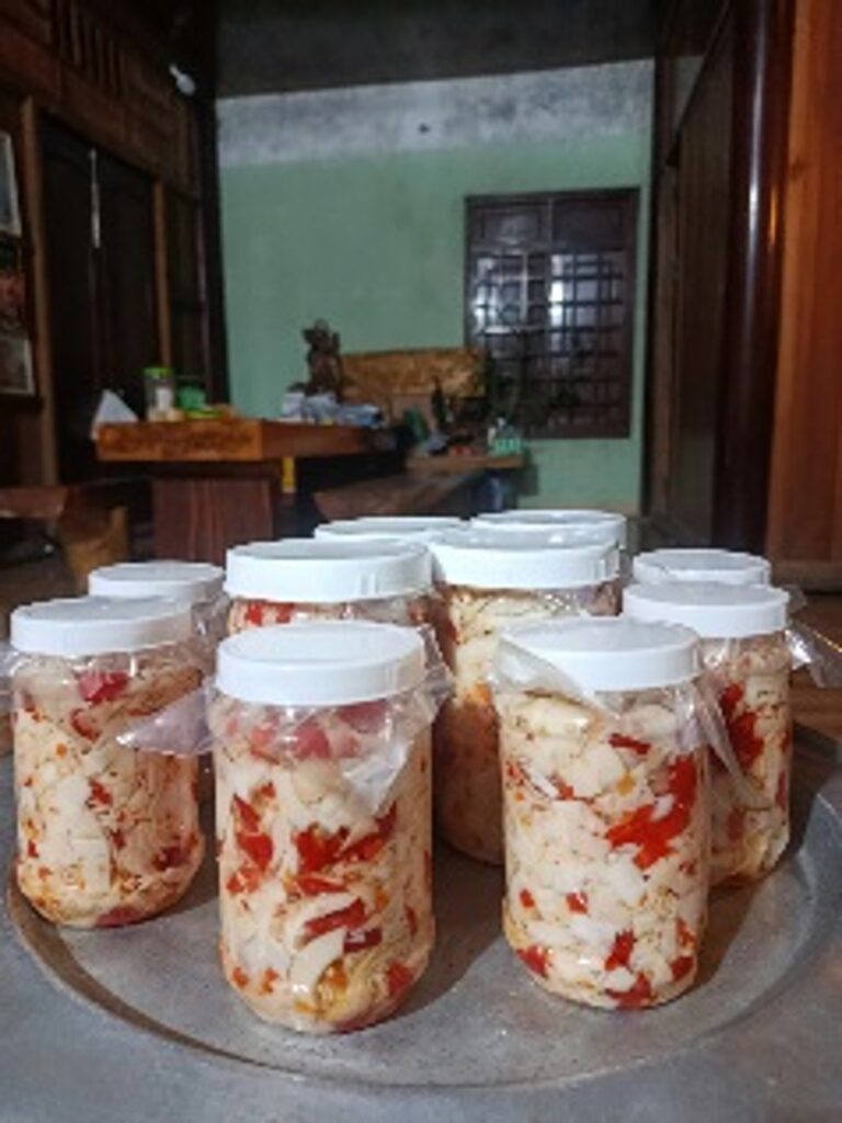 Măng dầm chua tỏi ớt - Sản phẩm hộ gia đình sản xuất Măng sạch nhà làm